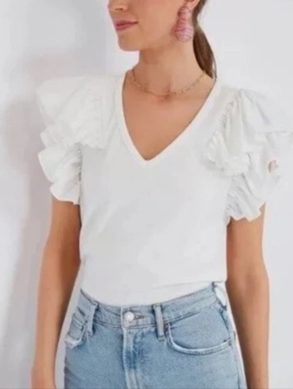 Pomander Place Tory Flutter Sleeve Top